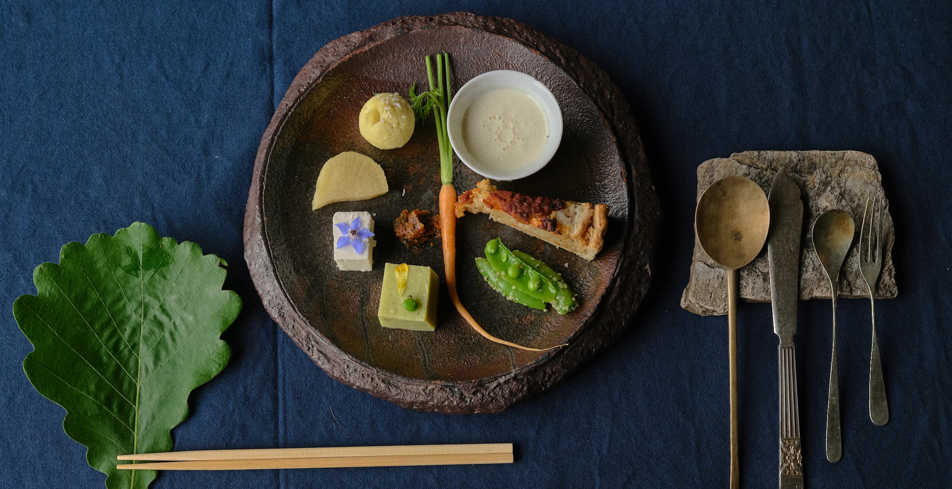 Small plates of Japanese cuisine