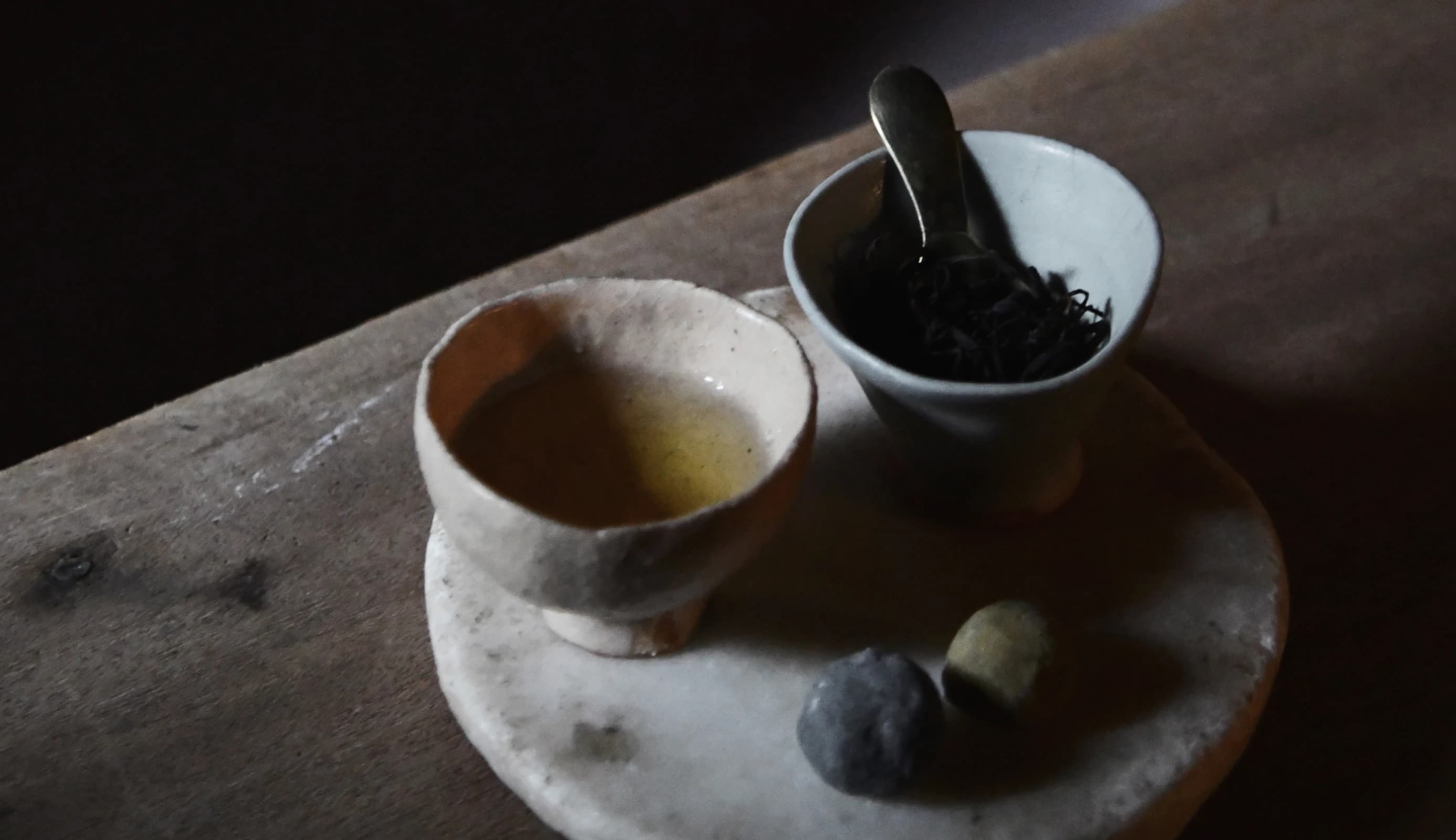 Ceramic items on a table